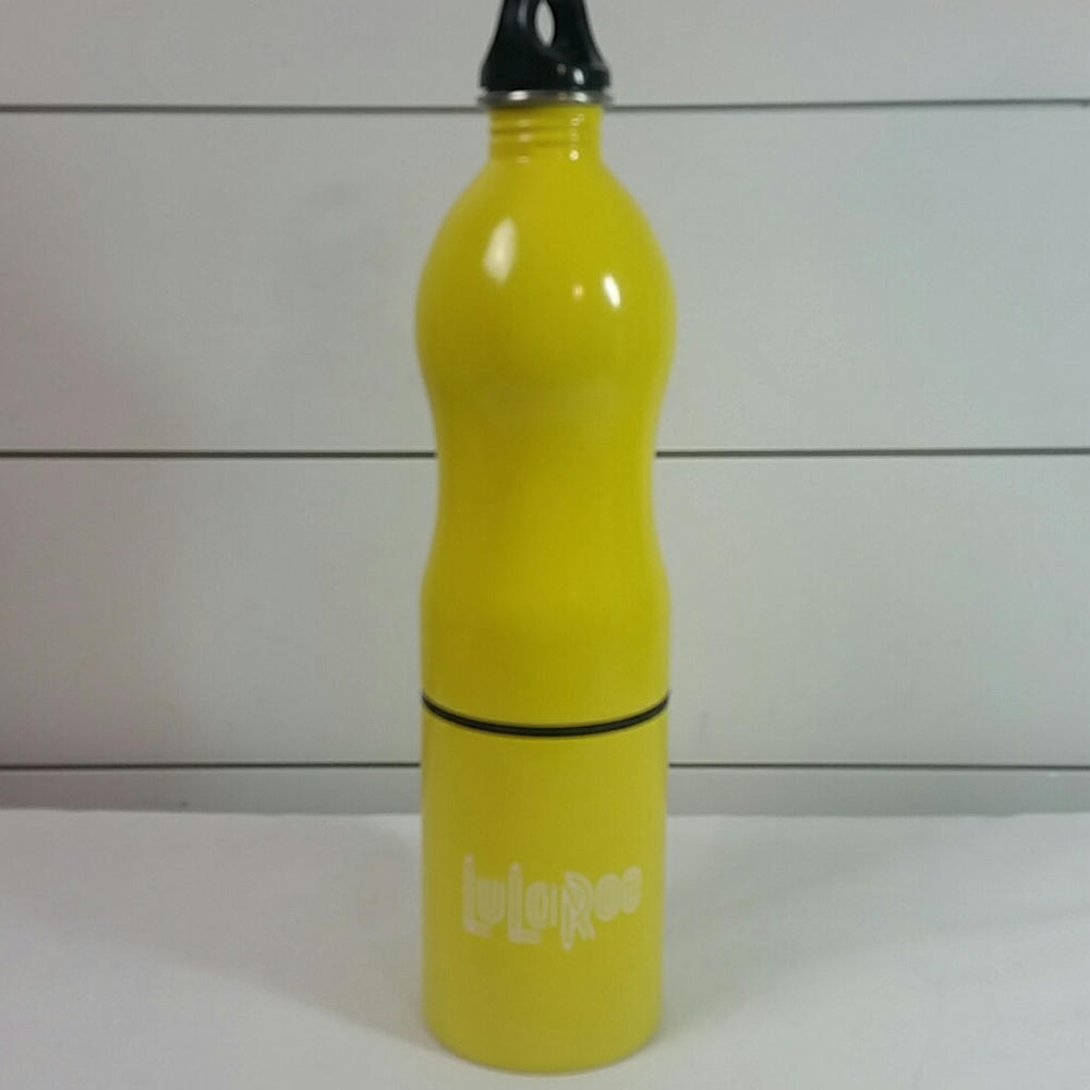 Lularoe yellow travel water bottle